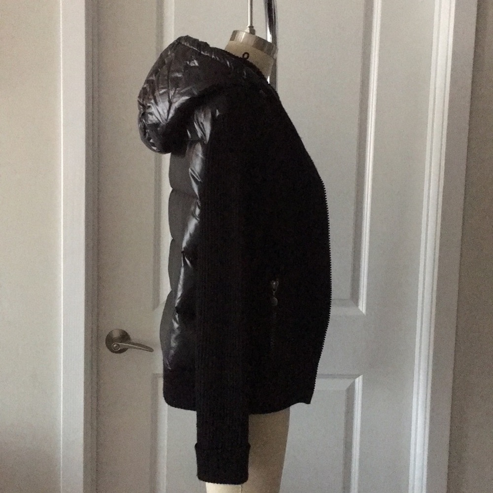 Moncler ribbed hoodie/jacket with contrast back